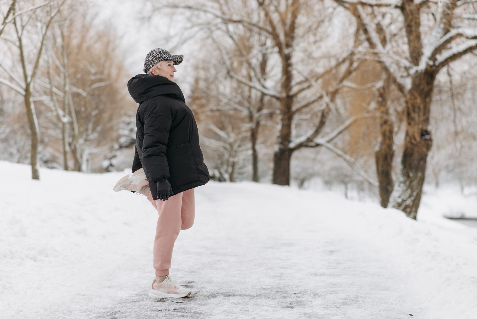 Stretching Before Walking - health article image